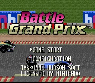 Battle Grand Prix (USA) screen shot title